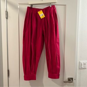 Rang Ja pink box pleated trousers Small